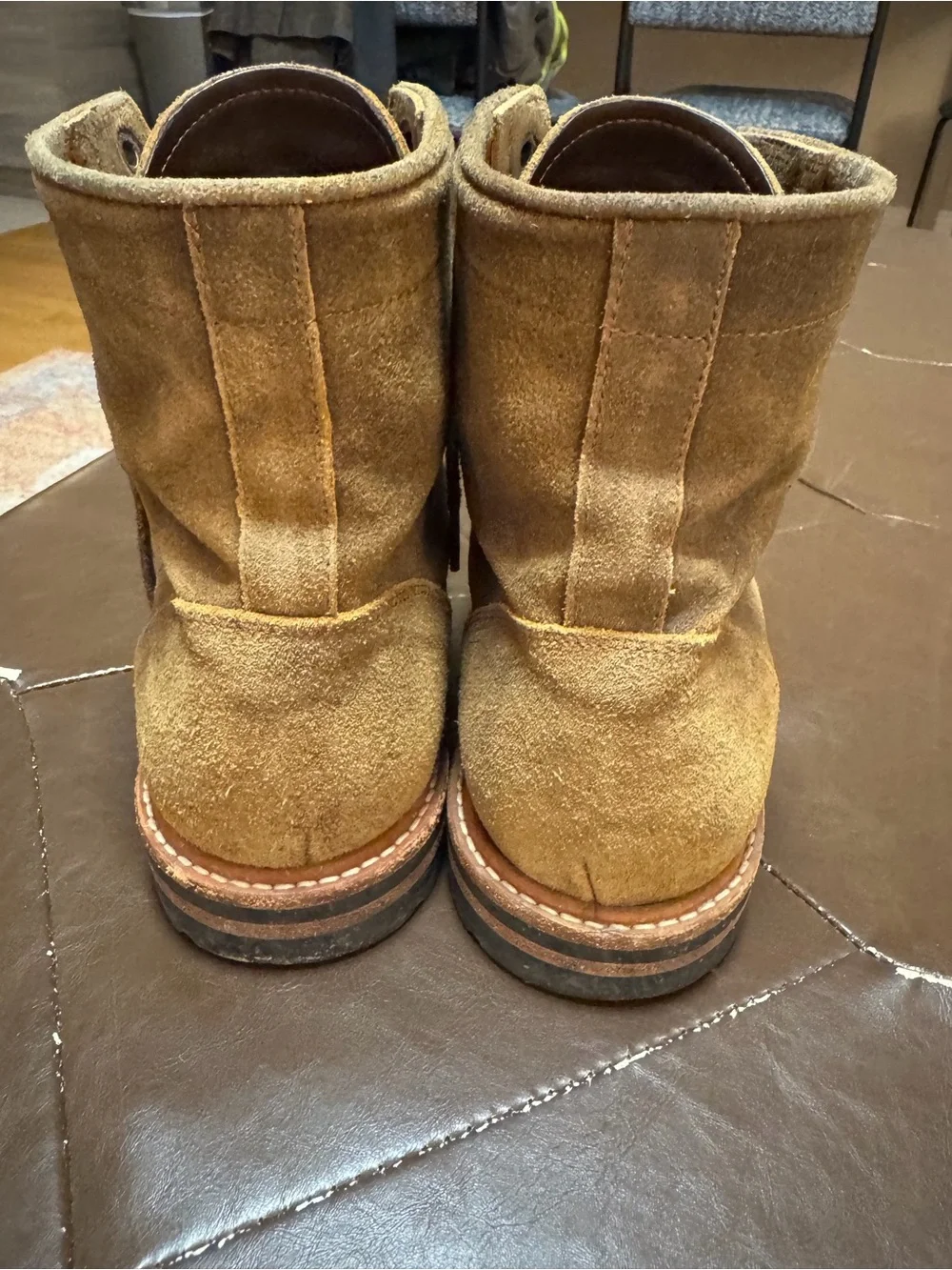 Nisolo Brown Suede Lace-Up Men's Boots